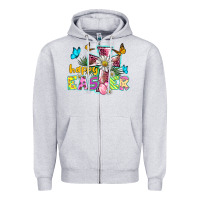 Heather Grey happy easter cross Zipper Hoodie - BarkalooDesign