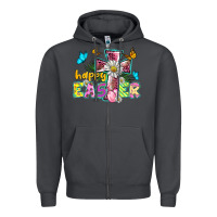 Smoke happy easter cross Zipper Hoodie - BarkalooDesign