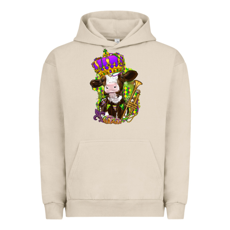 Mardi Gras Cow Urban Hoodie by NancyCooperArtShop | Teevron