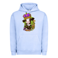 Pigment Grape Ice Mardi Gras cow Urban Hoodie - NancyCooperArtShop