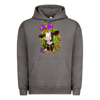 Pigment Tornado Mardi Gras cow Urban Hoodie - NancyCooperArtShop