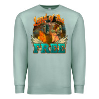 Seafoam land of the free Premium Sweatshirt - NancyCooperArtShop