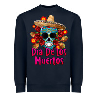 Navy dia de los muertos Heavyweight Sweatshirt - CTS Tumbler Store