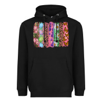Black Western Easter brushstroke Heavyweight Hoodie - NancyCooperArtShop