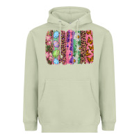Matcha Western Easter brushstroke Heavyweight Hoodie - NancyCooperArtShop