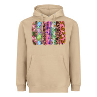 Mushroom Western Easter brushstroke Heavyweight Hoodie - NancyCooperArtShop