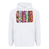 White Western Easter brushstroke Heavyweight Hoodie - NancyCooperArtShop