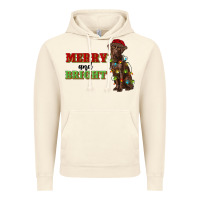 Vintage Artic merry and bright labrador Vintage Hoodie - RanaPortraitStore