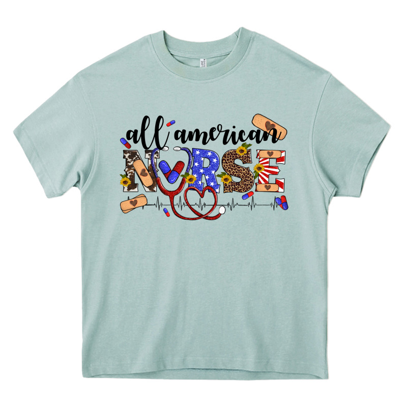 All American Nurse Heavy Core Tee by Artiststas | Teevron