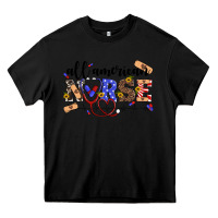Black all american nurse Heavy Core Tee - Artiststas