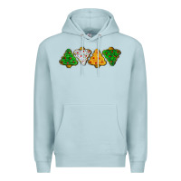 Blue Mist christmas tree cookies Premium Hoodie - LillyAllenDesigns