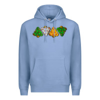 Colony Blue christmas tree cookies Premium Hoodie - LillyAllenDesigns