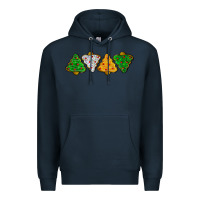 Navy christmas tree cookies Premium Hoodie - LillyAllenDesigns