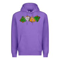 Purple christmas tree cookies Premium Hoodie - LillyAllenDesigns