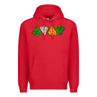 Red christmas tree cookies Premium Hoodie - LillyAllenDesigns