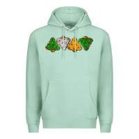 Seafoam christmas tree cookies Premium Hoodie - LillyAllenDesigns