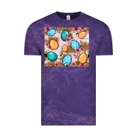 Cloud Purple Easter eggs cowhide leopard tumbler Easter Day Vintage Tee - Neo Western