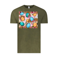 Vintage Olive Easter eggs cowhide leopard tumbler Easter Day Vintage Tee - Neo Western