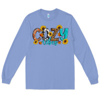 Colony Blue Cozy Vibes Fall Sunflowers Long Sleeve Tee - Artiststas