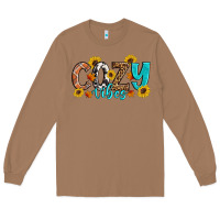 Toasted Coconut Cozy Vibes Fall Sunflowers Long Sleeve Tee - Artiststas