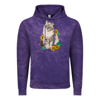 Cloud Purple siberian cat sunflower and gemstone Vintage Hoodie - texasbilliewilder