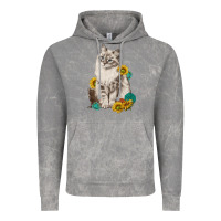 Cloud Rock siberian cat sunflower and gemstone Vintage Hoodie - texasbilliewilder