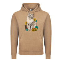 Vintage Coffee siberian cat sunflower and gemstone Vintage Hoodie - texasbilliewilder