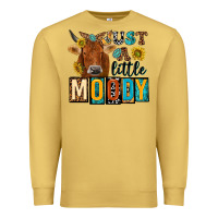 Antique Gold just a little moody with cow Premium Sweatshirt - NancyCooperArtShop
