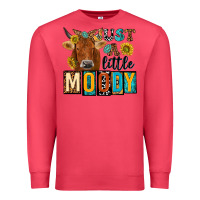 Cardinal just a little moody with cow Premium Sweatshirt - NancyCooperArtShop