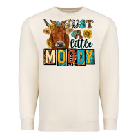 Sandshell just a little moody with cow Premium Sweatshirt - NancyCooperArtShop