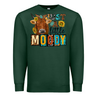 Sports Green just a little moody with cow Premium Sweatshirt - NancyCooperArtShop