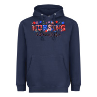 Navy 4th of july nursing administrator Heavyweight Hoodie - NancyCooperArtShop