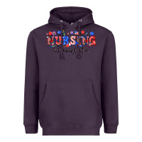 Plum 4th of july nursing administrator Heavyweight Hoodie - NancyCooperArtShop