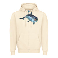 Sandshell bottlenose dolphin Zipper Hoodie - LillyAllenDesigns
