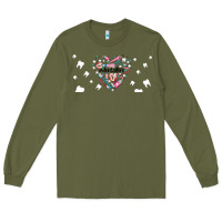 Army Green dental life dentist elements Long Sleeve Tee - AdoDesignShop