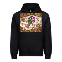 Black Mardi Gras with crab Urban Hoodie - NancyCooperArtShop