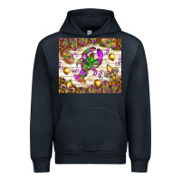 Navy Mardi Gras with crab Urban Hoodie - NancyCooperArtShop