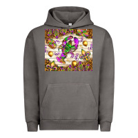 Pigment Tornado Mardi Gras with crab Urban Hoodie - NancyCooperArtShop