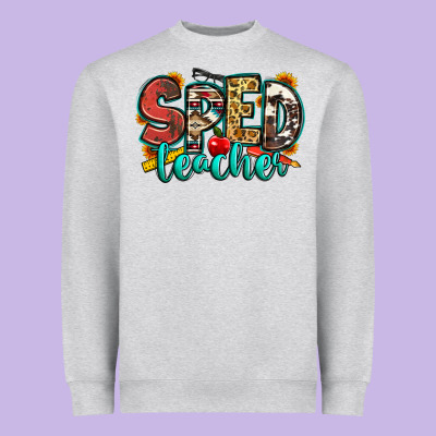 Special Education Teacher Heavyweight Sweatshirt Designed By Zillion Design Studio