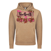 Vintage Coffee football grandma with leopard Vintage Hoodie - Zillion Design Studio