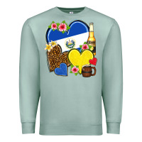 Seafoam el salvador hearts Premium Sweatshirt - NancyCooperArtShop