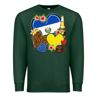 Sports Green el salvador hearts Premium Sweatshirt - NancyCooperArtShop