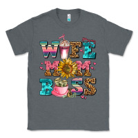 Charcoal Heather wife mom boss Classic Tee - AdoDesignShop