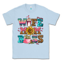 Dusty Blue wife mom boss Classic Tee - AdoDesignShop