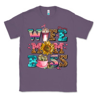 Lavender wife mom boss Classic Tee - AdoDesignShop