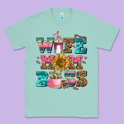Wife Mom Boss Classic Tee Designed By Adodesignshop