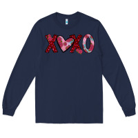 Navy xoxo Long Sleeve Tee - JahusDesignShop