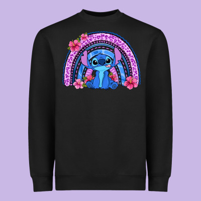 Stitch Rainbow Heavyweight Sweatshirt Designed By Zillion Design Studio