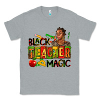 Heather Grey black teacher  magic Classic Tee - AdoDesignShop
