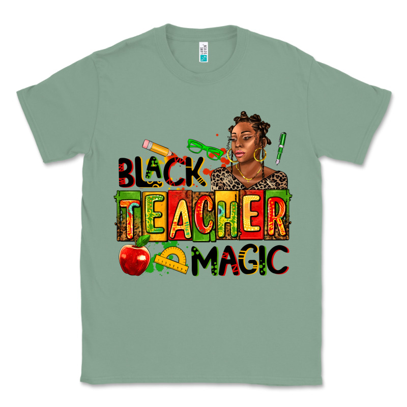 Black Teacher  Magic Classic Tee by AdoDesignShop | Teevron